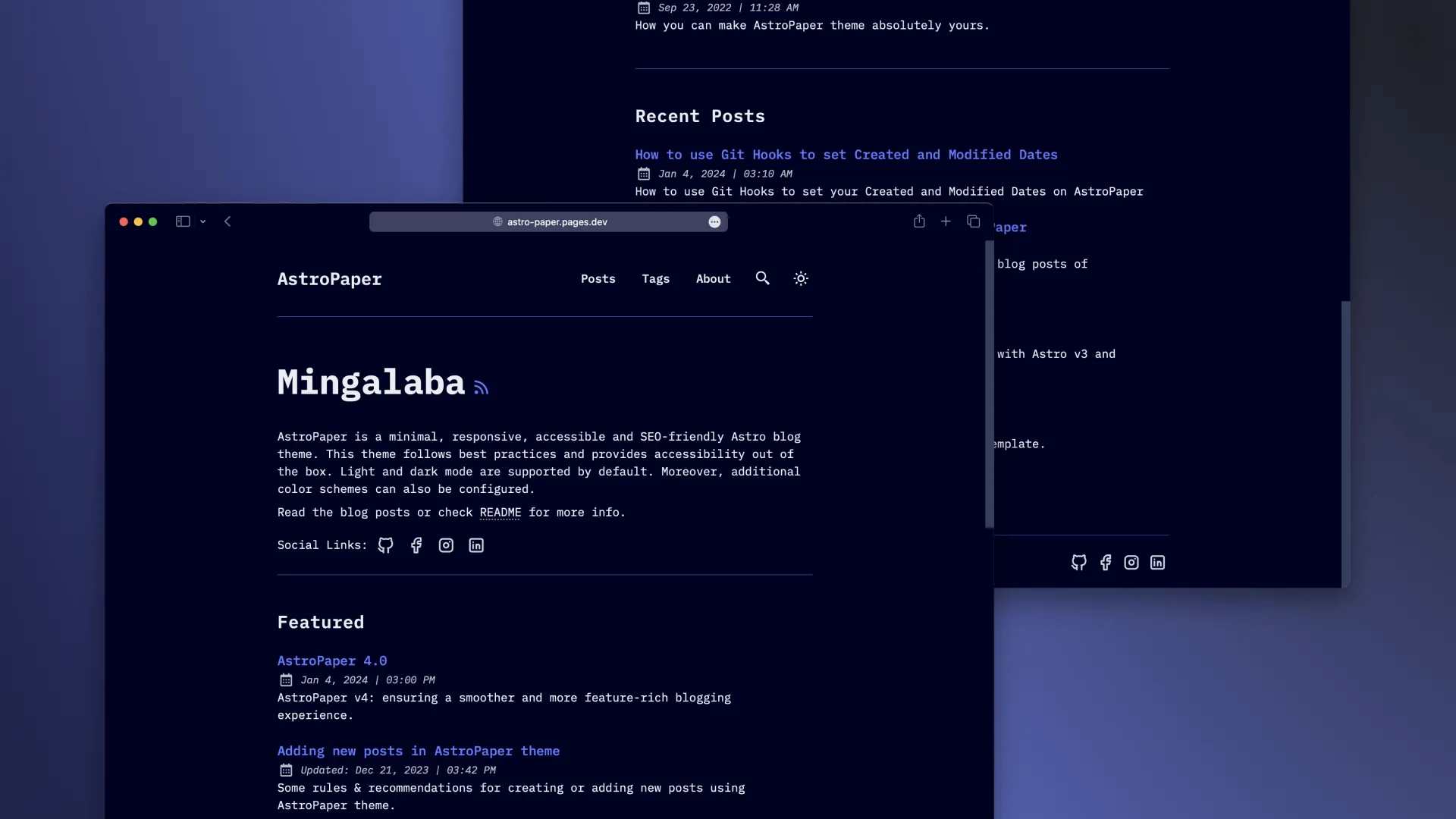 AstroPaper v4 새로운 테마